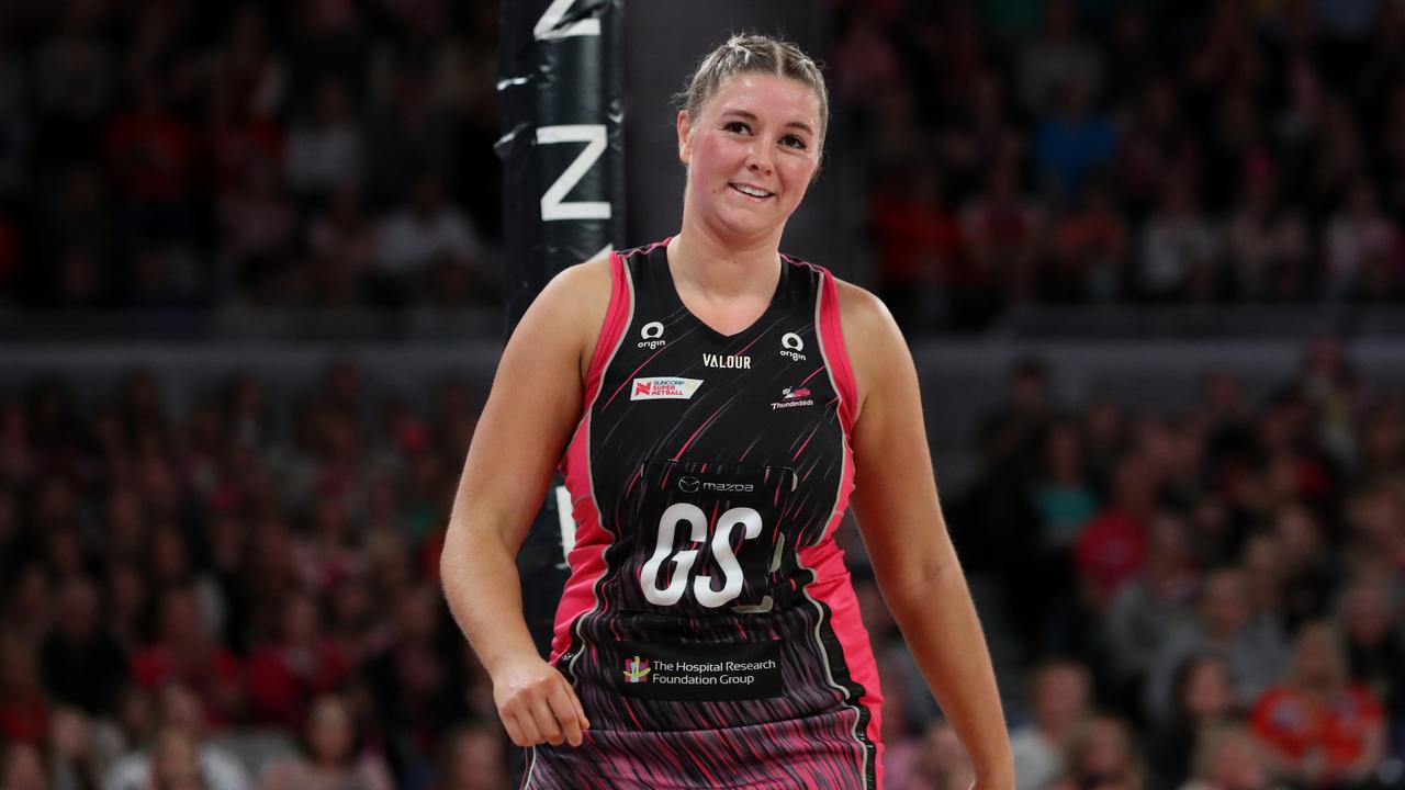 Eleanor Cardwell will make a big switch from the Thunderbirds to Super Netball’s newest franchise. Picture: Getty