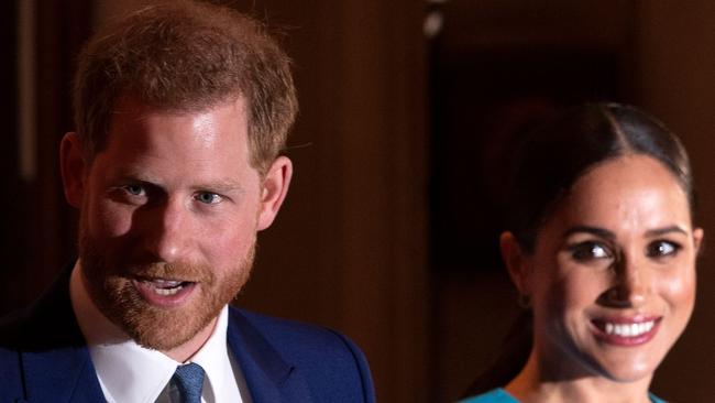 Prince Harry, Duke of Sussex, and Meghan, Duchess of Sussex, last year. Picture: AFP