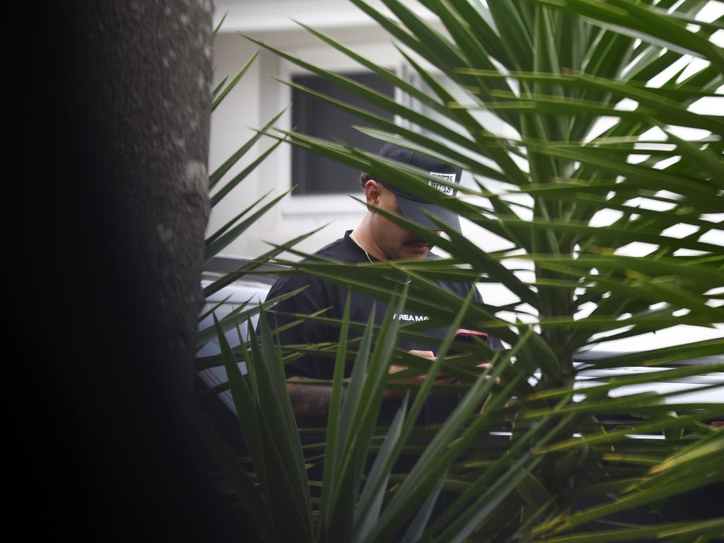 Latrell Mitchell pictured leaving his Sydney home. Picture: Jonathan Ng