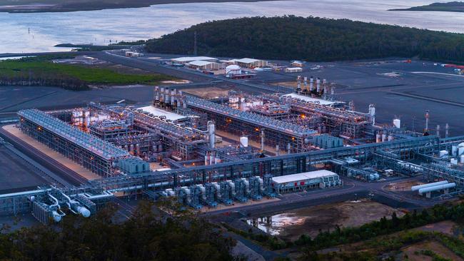 The Curtis Island natural gas and LNG plant operated by ConocoPhillips.