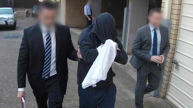 Ahmed Jarkas being arrested. Picture: NSW Police