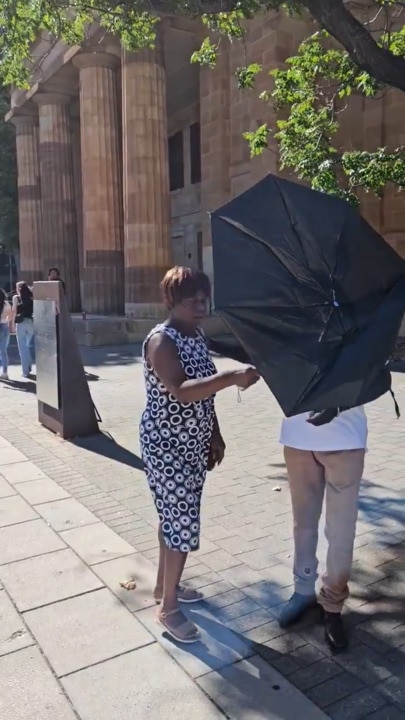 Stella Whitelaw leaves the Adelaide Magistrates Court