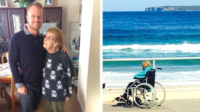 Gary and his grandmother. Source: Supplied.