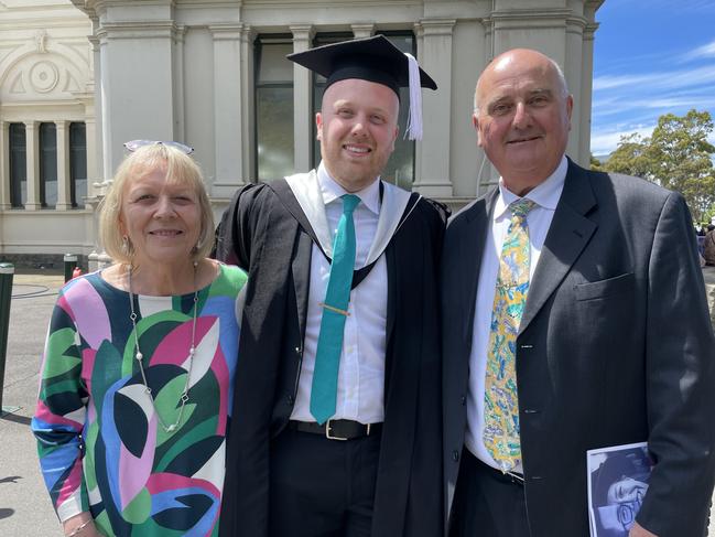 Henry Hulstrom graduated with a Juris Doctor at the 2024 University of Melbourne graduations. Picture: Himangi Singh