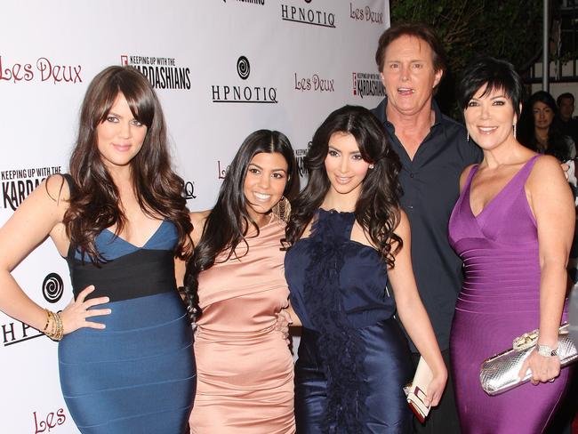 The Kardashians and Jenners at a Keeping Up With the Kardashians’ launch party at Hollywood nightclub Les Deux in 2008. Picture: Jason Merritt/FilmMagic