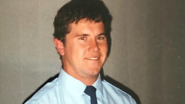 Ex police officer Ben Smith when he joined the NSW police. Picture: Sam Ruttyn