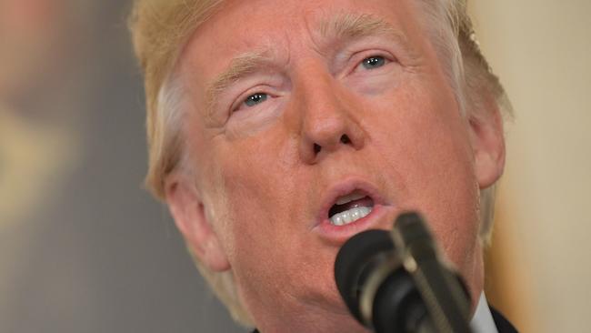 US President Donald Trump has called the Las Vegas shooting “an act of evil”. Picture: AFP/Mandel Ngan