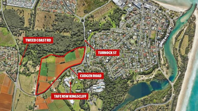 Proposed sites of the new Tweed Hospital