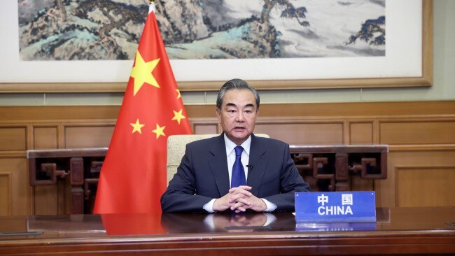 China’s Foreign Minister Wang Yi landed in the nation’s capital of Dili, as part of a marathon tour of the Pacific, visiting 10 countries in eight days. Photo by Liu Bin/Xinhua via Getty.