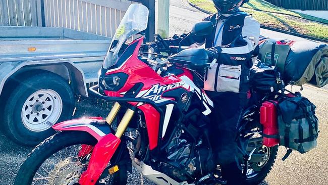 The victim of an armed robbery in Goomeri was staying at a free camp behind the Goomeri service station and is hoping he will get his motorbike back.