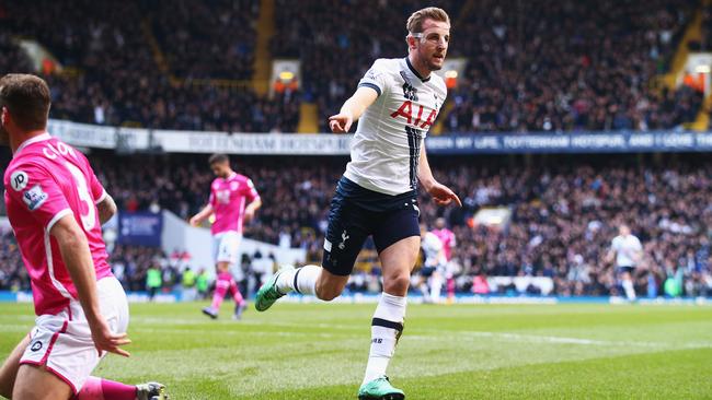 Harry Kane scores his second goal.