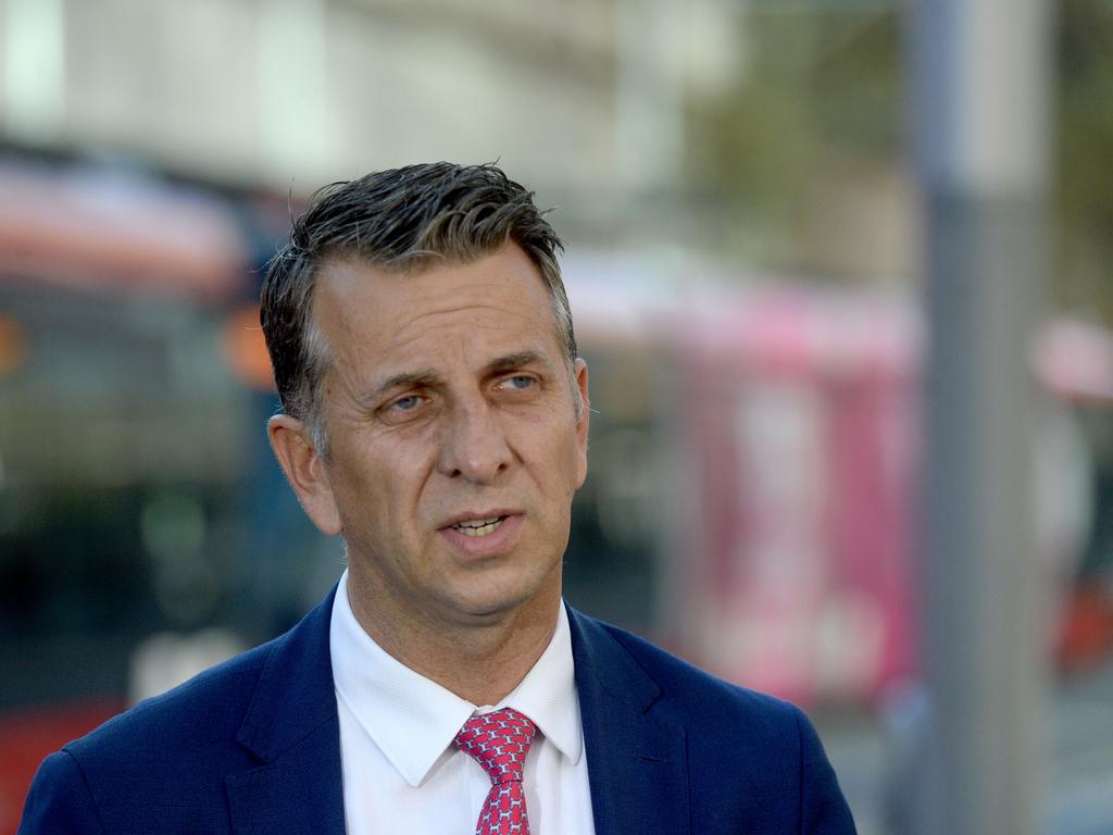 Transport Minister Andrew Constance says almost every day there is risky behaviour around our light rail. Picture: NCA NewsWire/Jeremy Piper