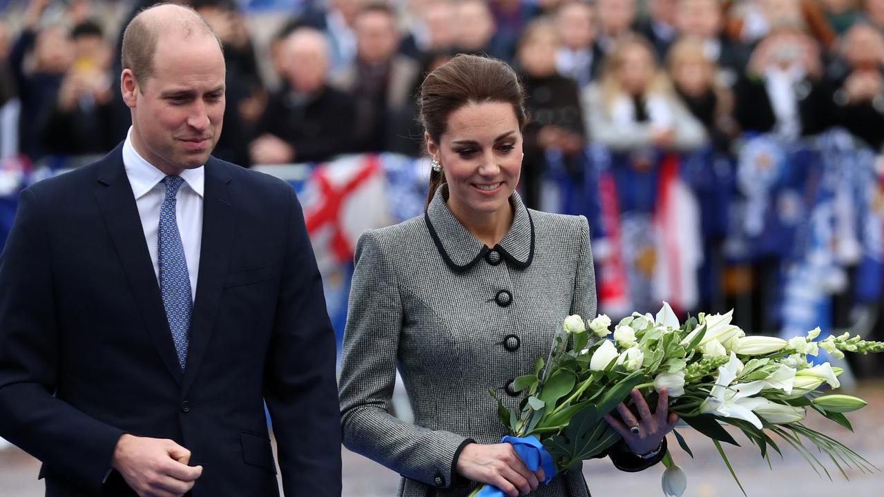 Prince William and Kate paid tribute to the victims of the crash in Leicester, UK, on November 28 last year. Picture: Neil P. Mockford/Getty Images