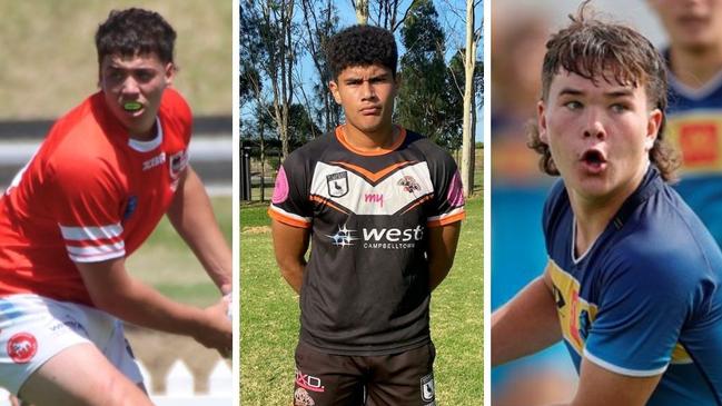 2023 Laurie Daley and Andrew Johns Cup players Jarrah Treweek, Paul Johnson and Zane Harrison. Photo: supplied.