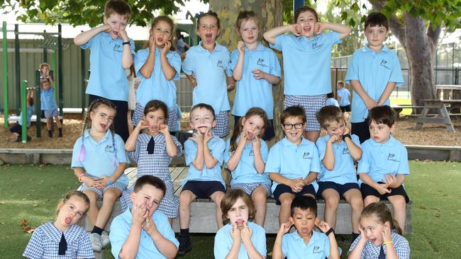 St Margaret's Primary School 2025 Prep PB front Mila Newbold, Chase Zahara, Huxley Drew, Koa Gonzales, Evalyn Allwright. Middle Airlee Hale-Rufus, Agatha Salkeld, Arthur Brauer, Pia Lekkas, Archie Reiffel, Ford Costello, Fionn Kelly. Back James Porter, Maliah Robinson, Harlow Weber, Reeve Backwell, Fadila Sepic, Joseph Brown
