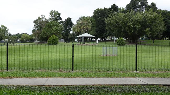 Rainy Mountain Park at Smithfield, where two teenage girls were allegedly stabbed on Monday night. Picture: Brendan Radke