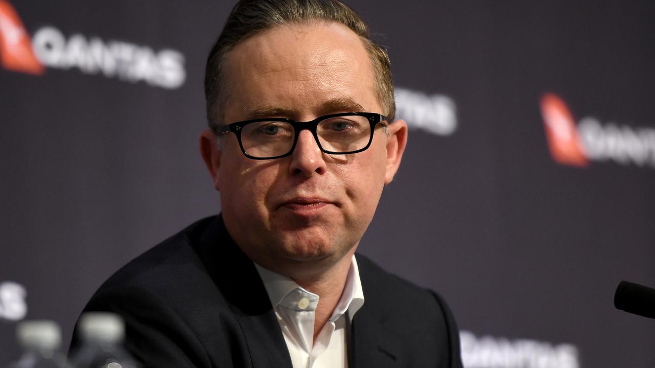 Qantas CEO Alan Joyce has announced $1 billion half-yearly loss for the airline. Picture: Image/Bianca De March.