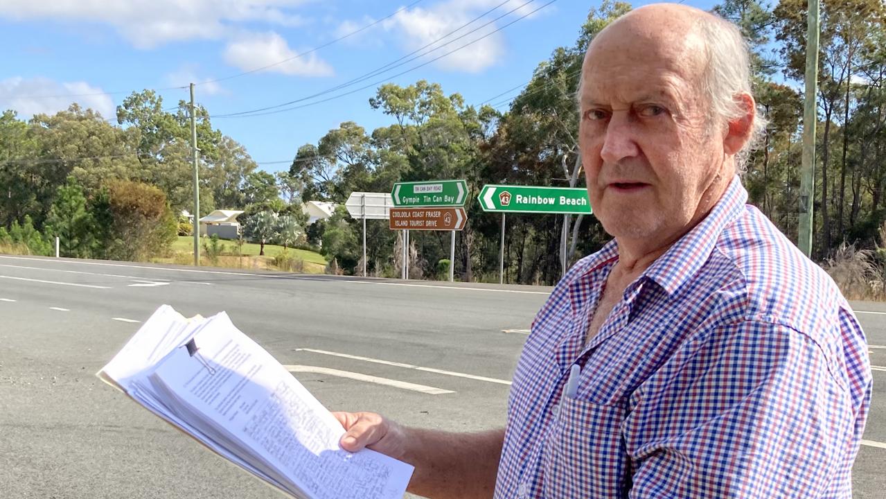 Debra Mason’s petition is the second in as many years concerning Tin Can Bay Rd, with Rainbow Beach businessman Tony Stewart (pictured) launching his own in 2021 which secured more than 12,000 signatures.