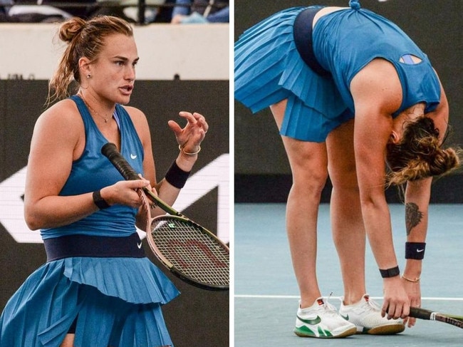 Aryna Sabalenka couldn't buy a serve in her matches in Adelaide.