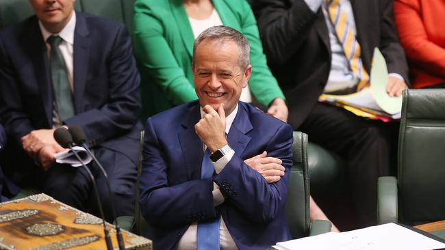 Labor Leader Bill Shorten — a gung-ho opposition leader in the same way as Tony Abbott.