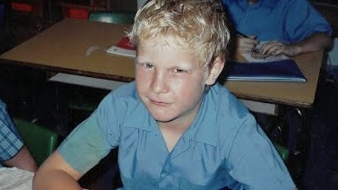 Mitchell Windsor, depicted as a child when he was being abused by his older brother Robert Windsor, who has since been jailed. Picture: Supplied