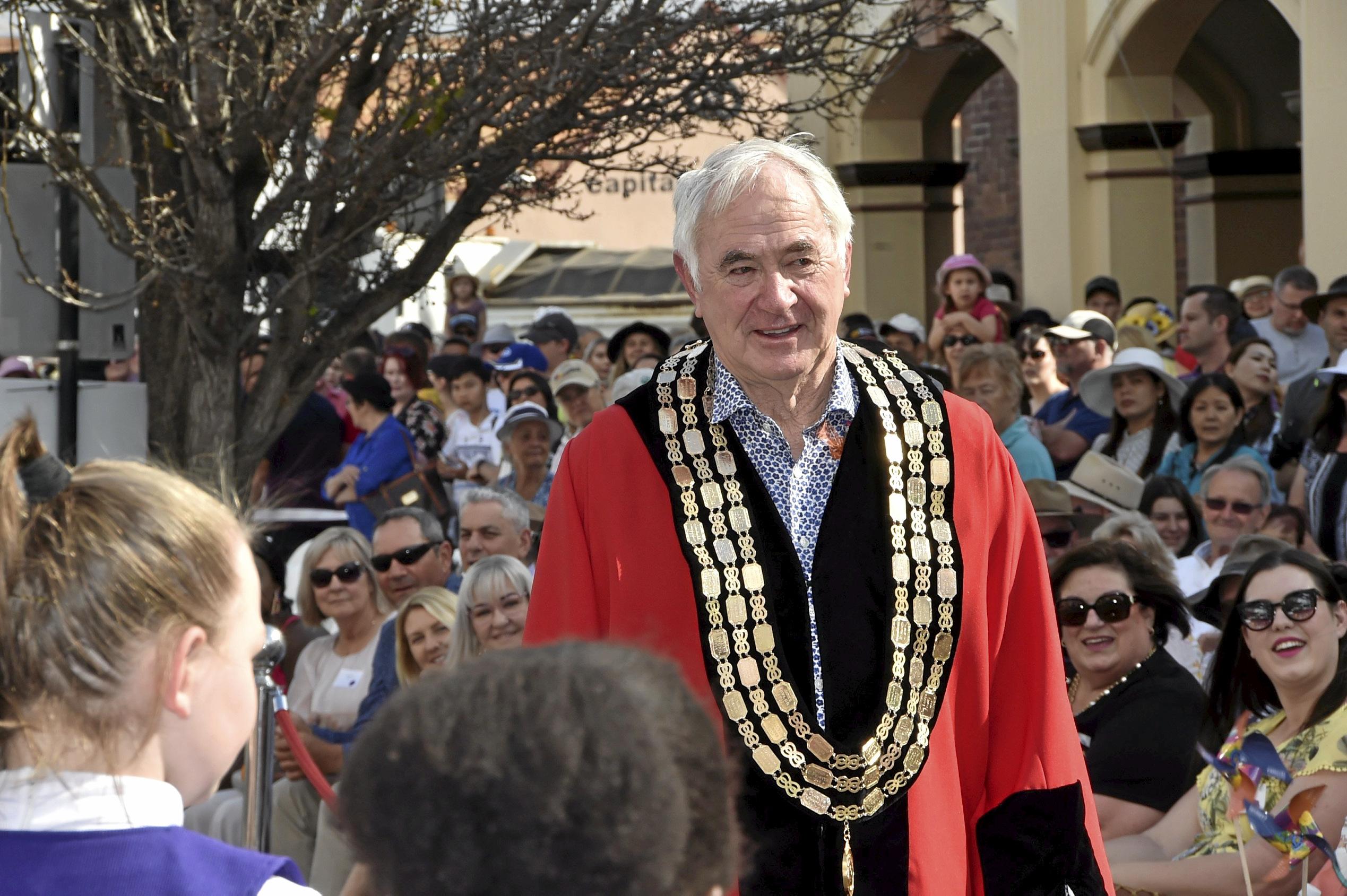 TRC Mayor Paul Antonio. Visitors to the 70th Carnival of Flowers were treated to a Freedom of the City ceremony.  Carnival of Flowers 2019: Freedom of the City. September 2019. Picture: Bev Lacey