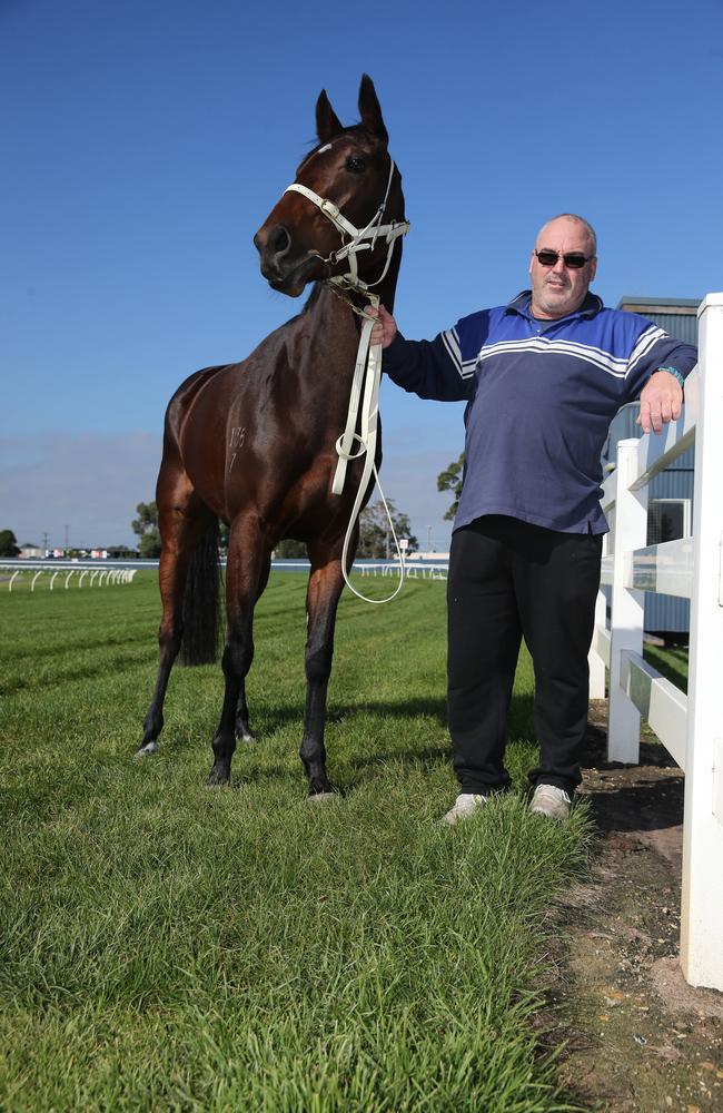 Chris Calthorpe with Media Award after she won the Australasian Oaks. Picture: Peter Ristevski