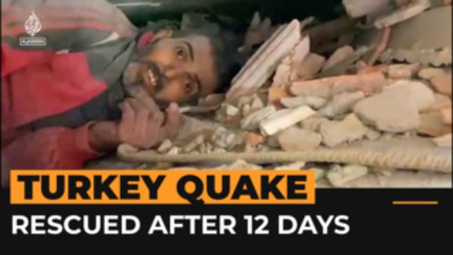 Rescued 12 days after Turkey earthquakes