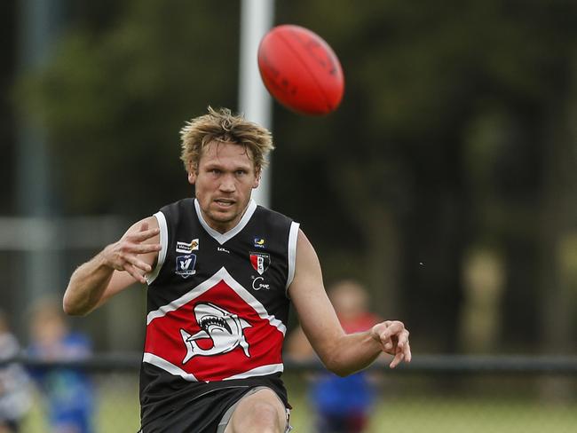 MPNFL football Division 1 - Bonbeach v Dromana. Sam Gilbert (Bonbeach). Picture: Valeriu Campan