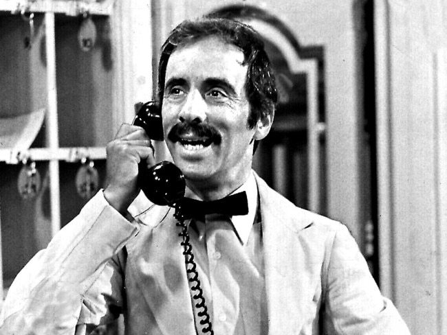 Undated. Actor Andrew Sachs as Manuel in scene from TV program "Fawlty Towers".