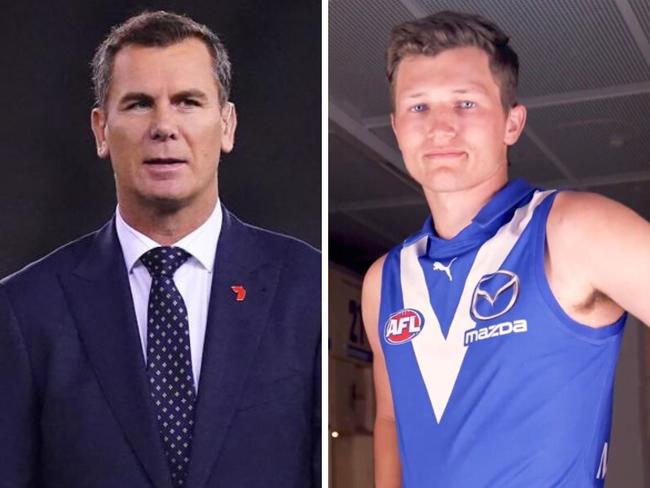 Wayne Carey did not feature in the video. Photo: Twitter, @NMFCOfficial.