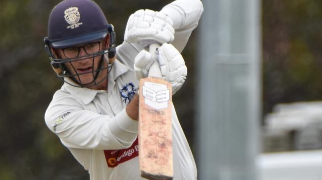 Lara’s Rob Sodomaco scored his third first XI ton on Saturday. Picture: Wes Cusworth.