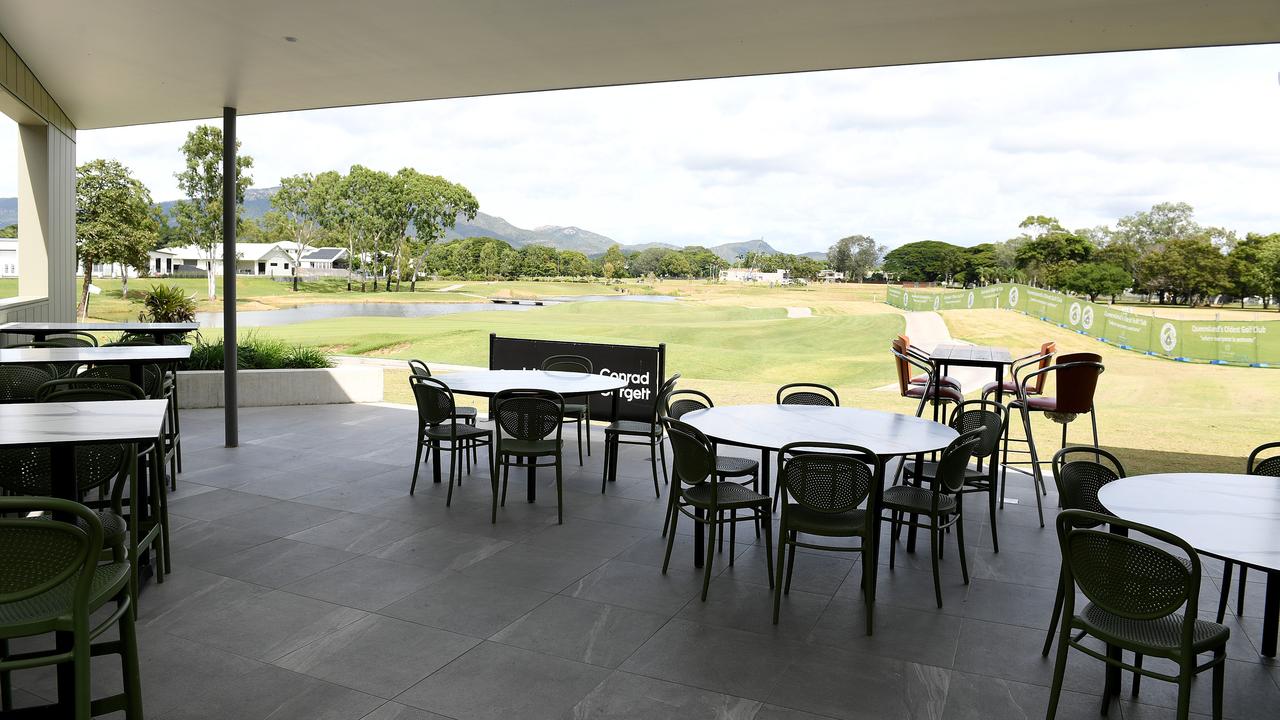 View from the clubhouse at the Townsville Golf Club. Picture: Shae Beplate.