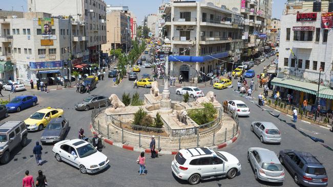 Downtown Ramallah, the de facto administrative capital of Palestine. Rozana will be based in the nearby city of Al-Bireh. Picture: Getty Images