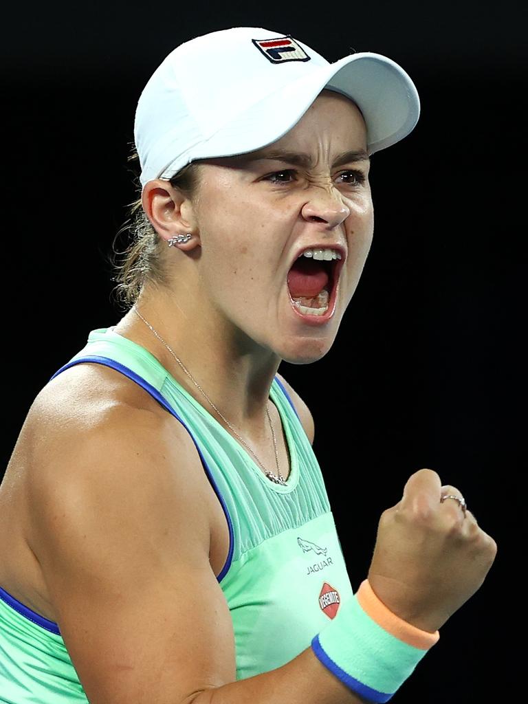 Three-time grand slam singles champion Ash Barty is in Melbourne for the Australian Open. Picture: Cameron Spencer / Getty Images