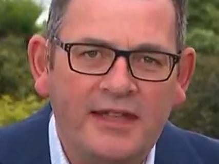 Victorian Premier Dan Andrews appears on Channel 7's Sunrise breakfast show, 18/10/2021. Picture: Channel7