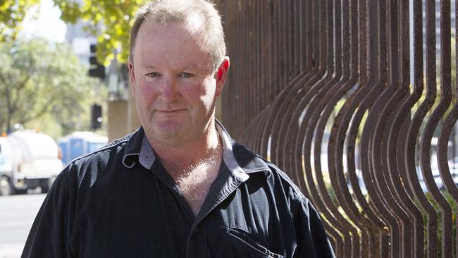 Angus Vandepeer outside court after an inquest into the death of his brother Len Vandepeer, Len’s wife and their son Doug. Picture: NCA NewsWire / Emma Brasier