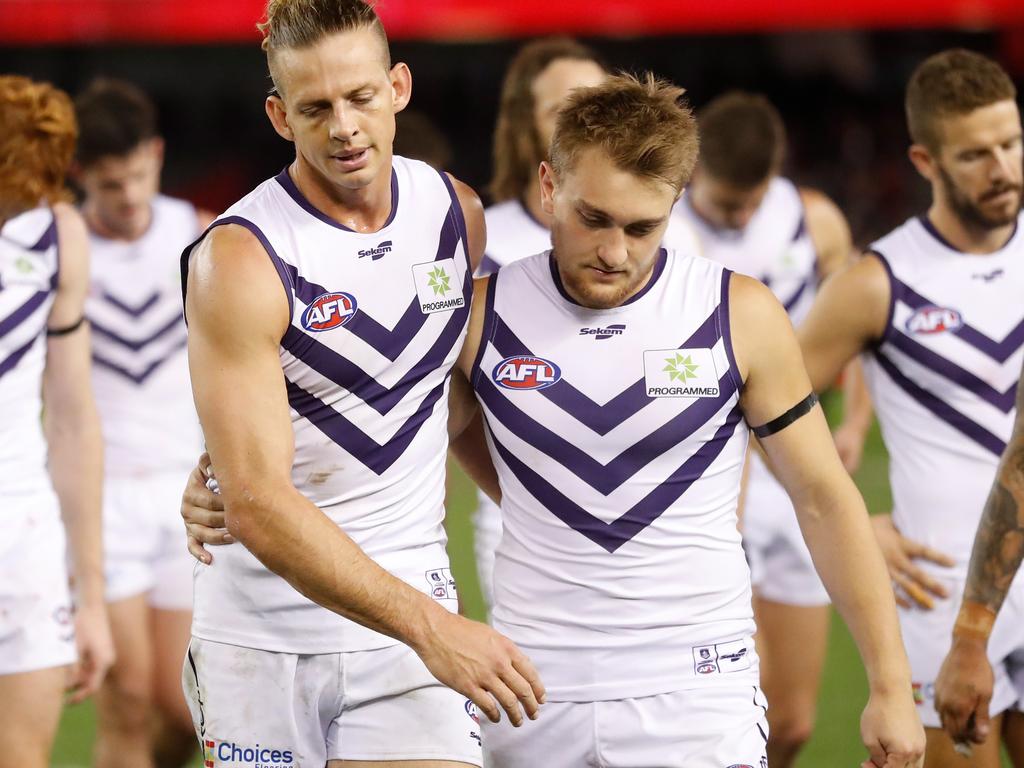 Nat Fyfe reveals battles with anxiety and depression. Picture: Michael Willson/AFL Photos via Getty Images