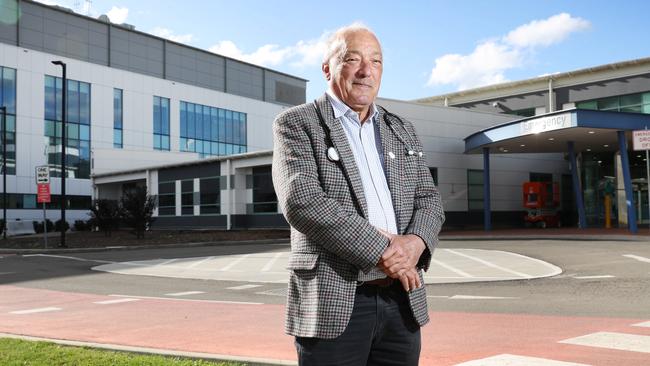 Pictured outside Campbelltown Hospital is Macarthur federal Labor MP Dr Mike Freelander who has hit out over a lack of funding for health services in South West Sydney, telling a NSW Parliamentary inquiry the local health district was in dire need of funding. Picture: Richard Dobson