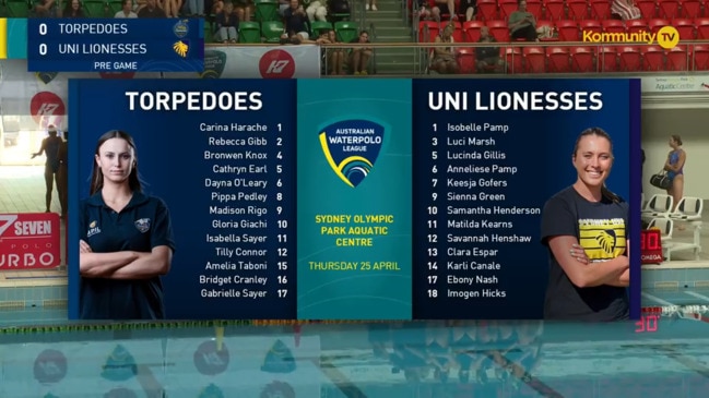 Replay: UWA Torpedoes v Sydney Uni Lions (Women's Elimination Final) - Australian Water Polo League elimination finals