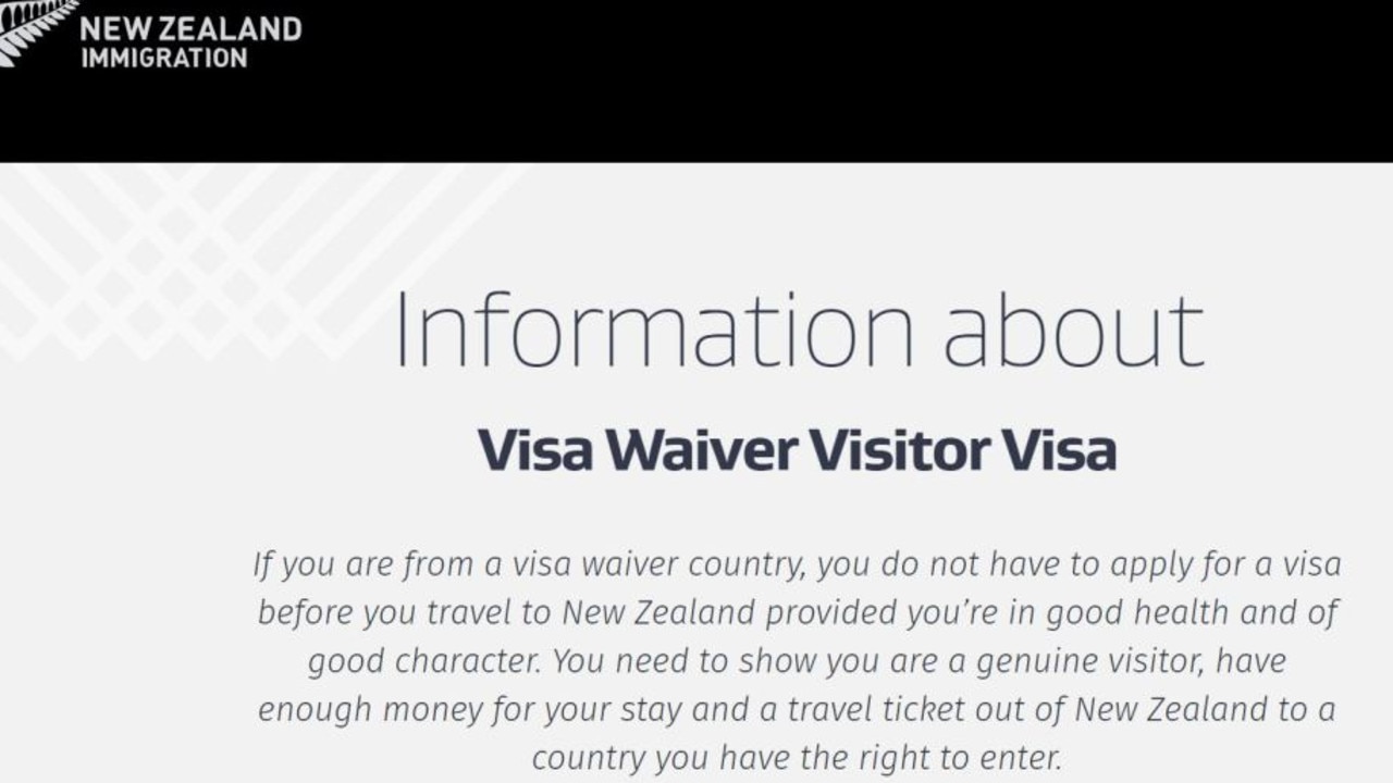 New Zealand have introduced new visa-waiver rules