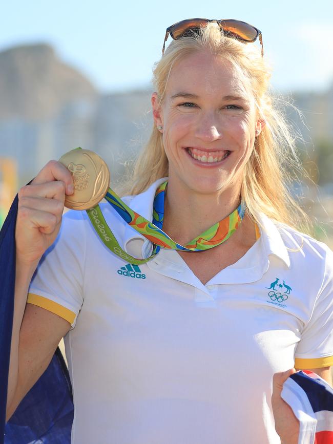 Kim Brennan was named sports woman of the year after winning gold in rowing at the Rio Games. Picture: Alex Coppel.