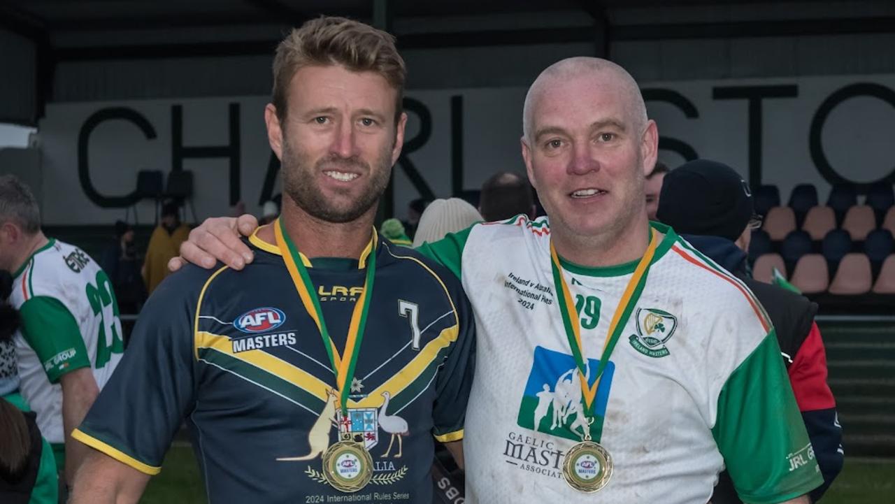 Adam Hunter following his over 40s masters International Rules match against Ireland. Picture: Martin McIntrye.