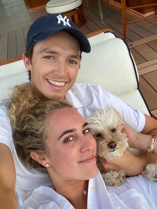Scotty James and Chloe Stroll are in town for the Grand Prix. Picture: Instagram