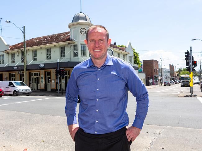 Inner West mayor Darcy Byrne is looking to formalise an agreement with Newington College for the Tempe Reserve sporting fields upgrade. Picture: Jordan Shields