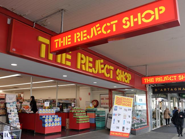 The Reject Shop in Melbourne, Thursday, August 17, 2017. (AAP Image/Tracey Nearmy) NO ARCHIVING,