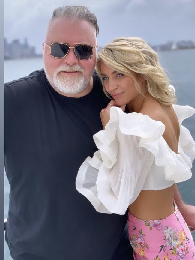 Kyle Sandilands and Tegan Kynaston are considering having a baby. Picture: Instagram