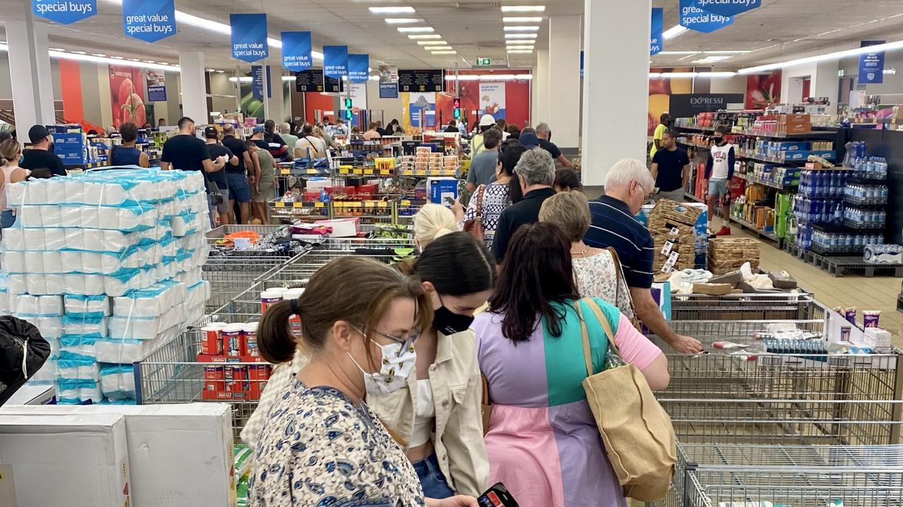 Long queues at check-outs have been a comment complaint for Aldi customers. Picture: NCA NewsWire