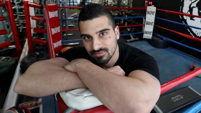 Avi Yemini at his former Caulfield gym. Picture: David Geraghty
