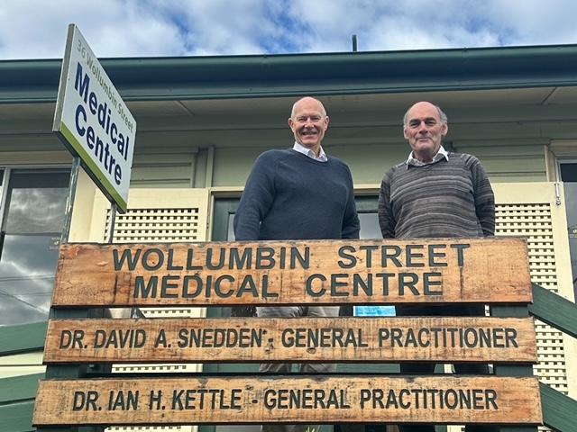 Dr David Snedden, (left) and Dr Ian Kettle have announced their retirement along with practice manager Lynn Hall and practice nurse Jane Anderson. Picture: Karen Rice Picture: Karen Rice